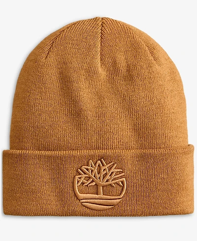 Timberland Men's Tonal 3D Embroidered Beanie Hat