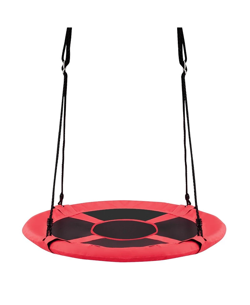 2-in-1 40 Inch Kids Hanging Chair with Detachable Swing Tent Set