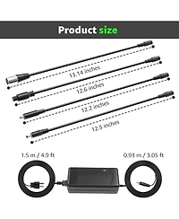 Urbanmax 54.6V 2A Electric Charger for 48V Lithium Battery with 4 Output Heads