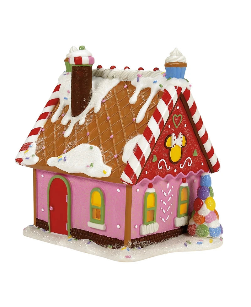 Department 56 Minnie's Peppermint Villa Lit Building