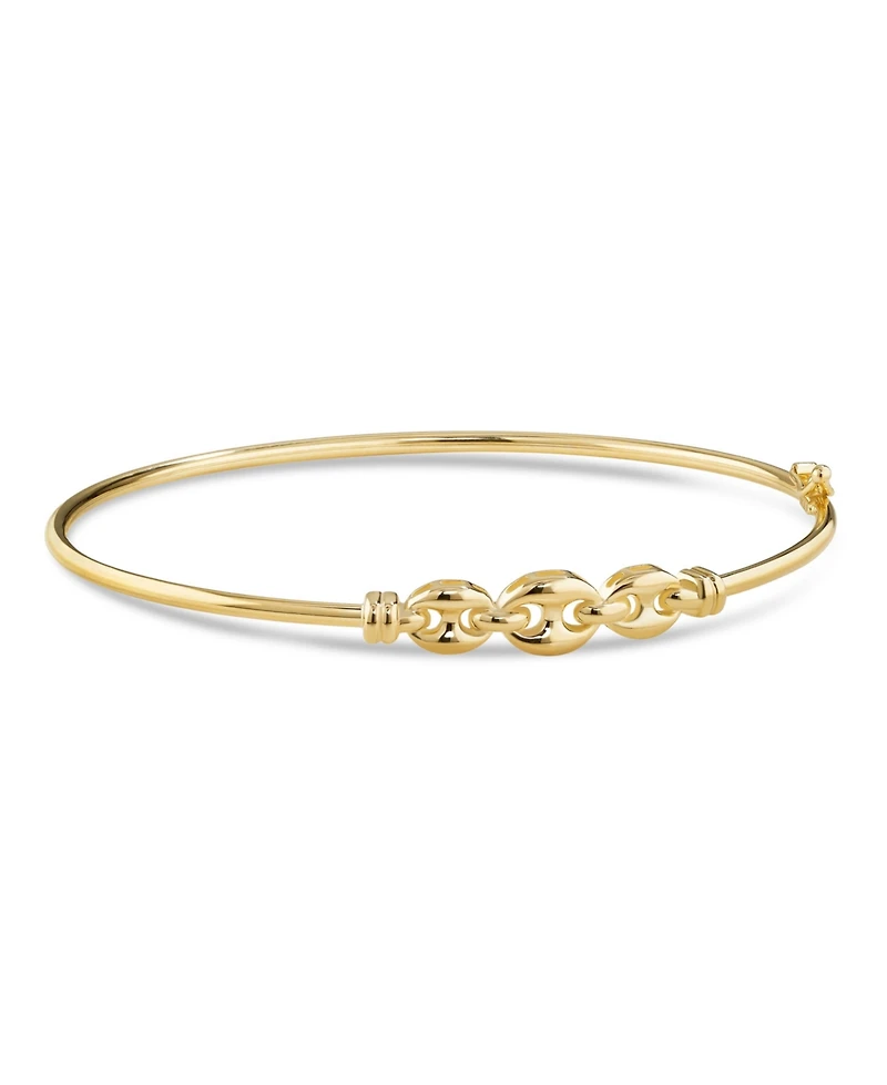 Devata Mariner Bangle Bracelet in 14K Gold, Fits Small to Medium Wrist, approx. 3.5 grams