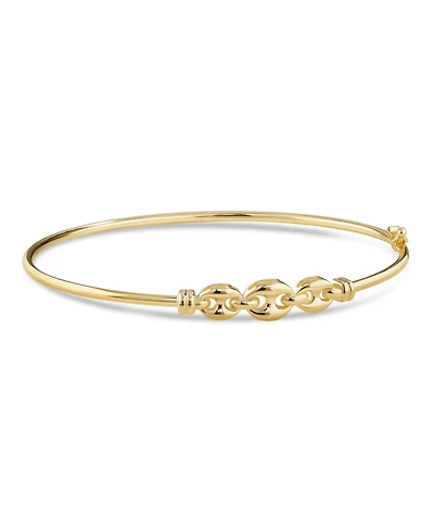 Devata Mariner Bangle Bracelet in 14K Gold, Fits Small to Medium Wrist, approx. 3.5 grams