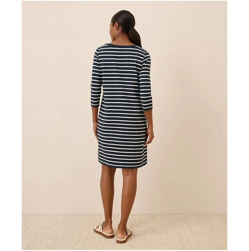 Pact Women's Organic Cotton Softspun Boat Neck Dress