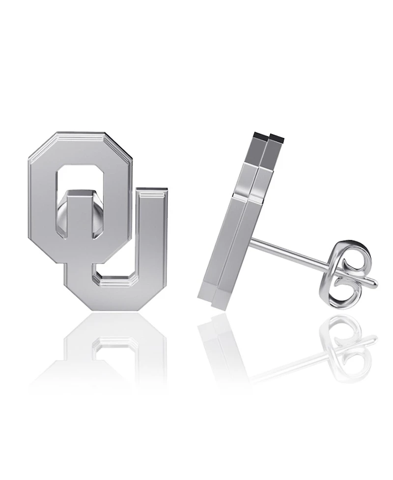 Dayna Designs Oklahoma Sooners Silver Post Earrings
