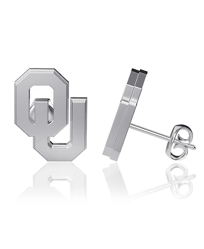 Dayna Designs Oklahoma Sooners Silver Post Earrings