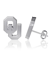 Dayna Designs Oklahoma Sooners Silver Post Earrings