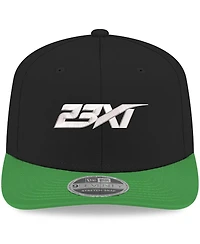 New Era Men's Black/Green 23XI Racing 9SEVENTY Team Adjustable Hat
