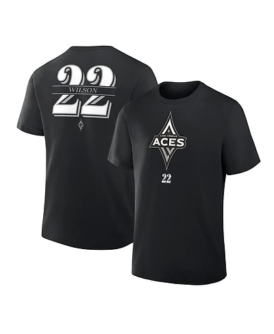 Fanatics Men's A'ja Wilson Black Las Vegas Aces The Paint Name Number T-Shirt