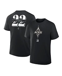 Fanatics Men's A'ja Wilson Black Las Vegas Aces The Paint Name Number T-Shirt
