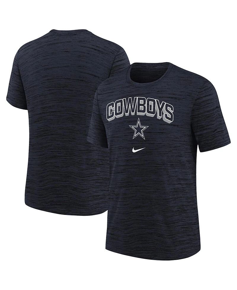Nike Baby Boys and Girls Navy Dallas Cowboys Sideline Velocity Performance T-Shirt