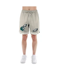 New Era Men's Light Beige Philadelphia Eagles Stone Multi Patch Shorts