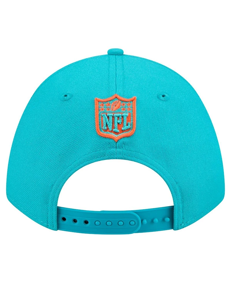 New Era Men's Aqua Miami Dolphins Team Collection 9FORTY M-Crown Adjustable Hat