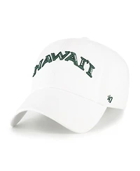 '47 Brand Men's White Hawaii Rainbow Warriors Clean Up Adjustable Hat