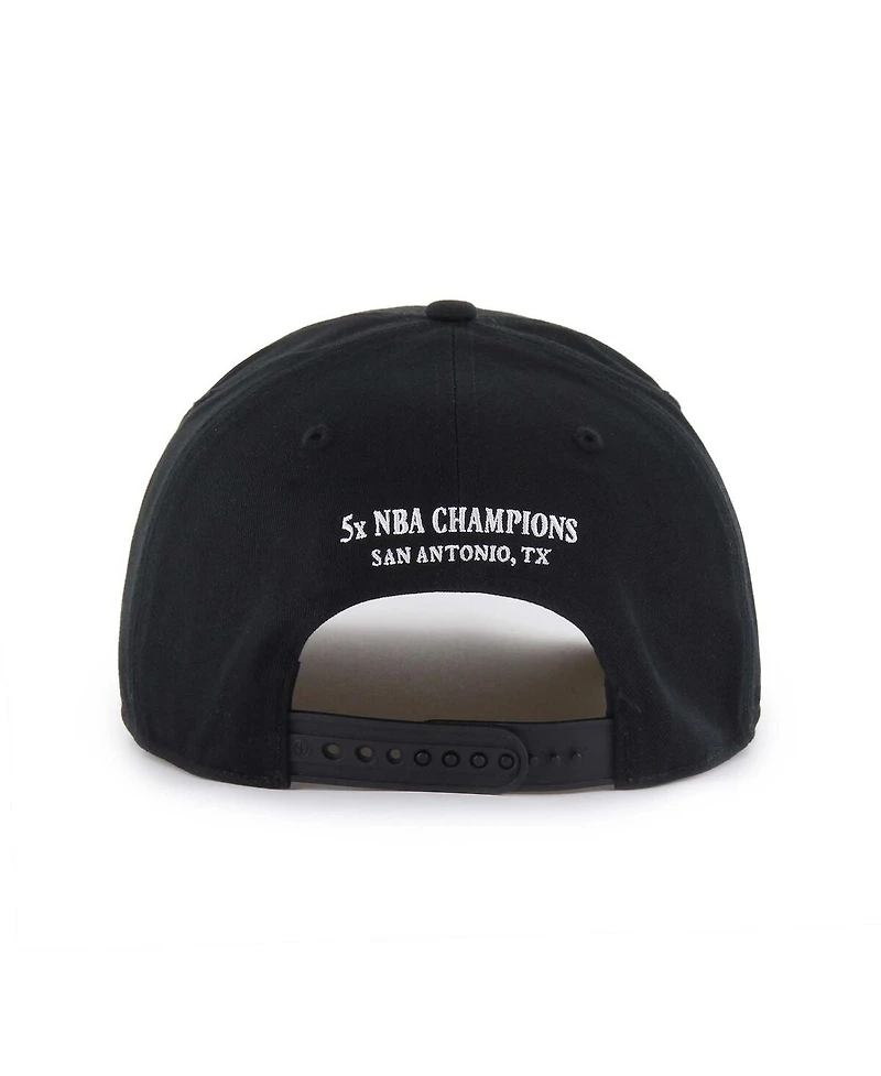 '47 Brand Men's Black San Antonio Spurs Every Time Past Champs Hitch Adjustable Hat