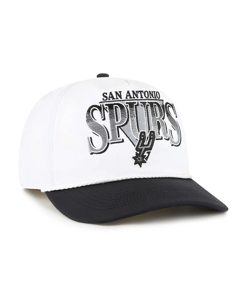 '47 Brand Men's White/Black San Antonio Spurs Tribute Two-Tone Hitch Adjustable Hat