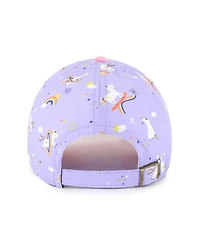 '47 Brand Big Girls Lavender Athletics Unicorn Clean Up Adjustable Hat