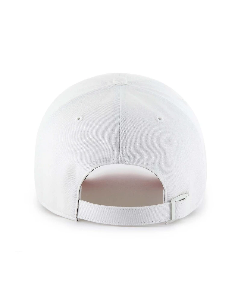 '47 Brand Men's White Ohio State Buckeyes Contemporary Basics Foundation Clean Up Adjustable Hat