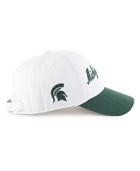 '47 Brand Men's White Michigan State Spartans Contemporary Basics Foundation Clean Up Adjustable Hat