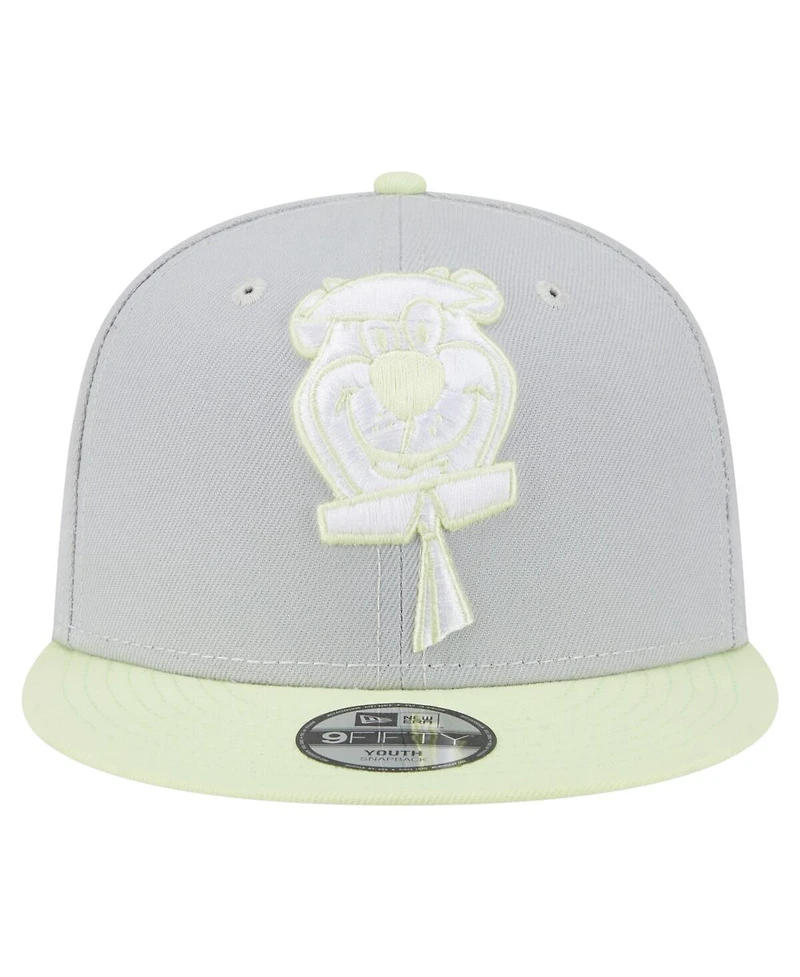 New Era Big Boys and Girls Gray The Yogi Bear Show 9FIFTY Snapback Hat