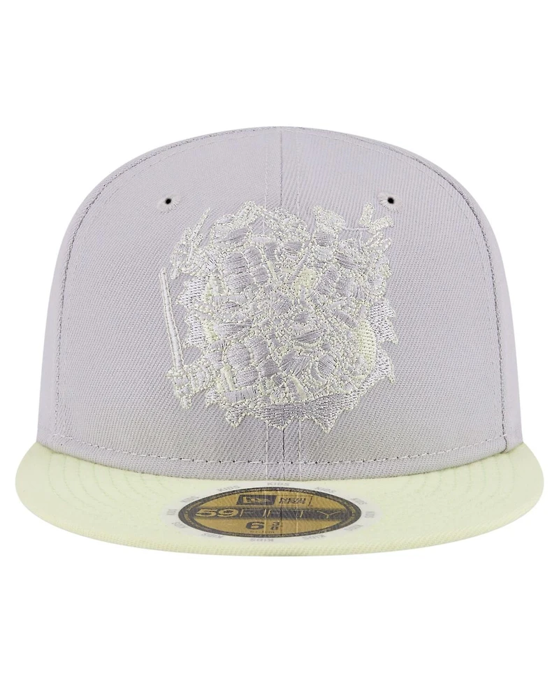 New Era Big Boys and Girls Gray/Light Green Teenage Mutant Ninja Turtles Two-Tone Color Pack 59FIFTY Fitted Hat