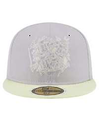 New Era Big Boys and Girls Gray/Light Green Teenage Mutant Ninja Turtles Two-Tone Color Pack 59FIFTY Fitted Hat