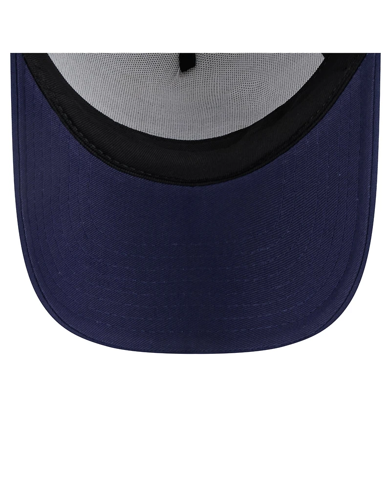 New Era Toddler White/Navy Milwaukee Brewers Painted A-Frame 9FORTY Trucker Adjustable Hat
