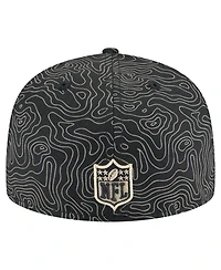New Era Men's Black New Orleans Saints Geo 59FIFTY Fitted Hat