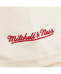 Mitchell & Ness Women's Cream LA28 Premium Cropped T-Shirt