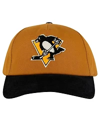 American Needle Men's Tan/Black Pittsburgh Penguins Burnett Adjustable Hat