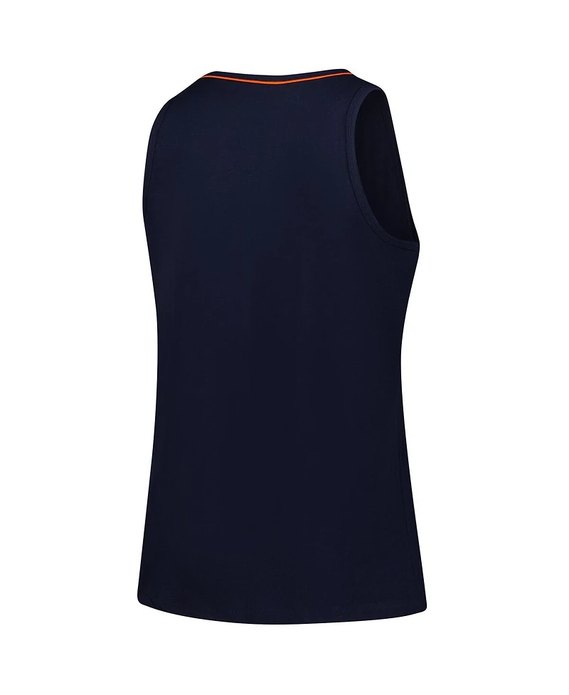 Logo Athletic Women's Navy Chicago Bears Plus Stellar Win V-Neck Tank Top