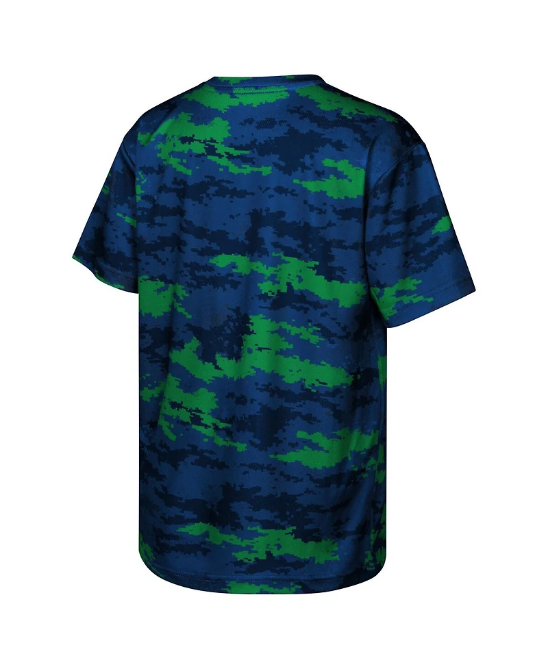 Outerstuff Big Boys and Girls Navy Notre Dame Fighting Irish Scrimmage Sublimated T-Shirt