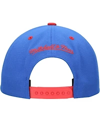 Mitchell & Ness Men's Royal Philadelphia 76ers All In 2.0 Pro Crown Snapback Hat
