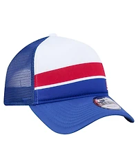 New Era Big Boys and Girls Royal New York Giants Sport Night Color Block 9FORTY A-Frame Trucker Adjustable Hat