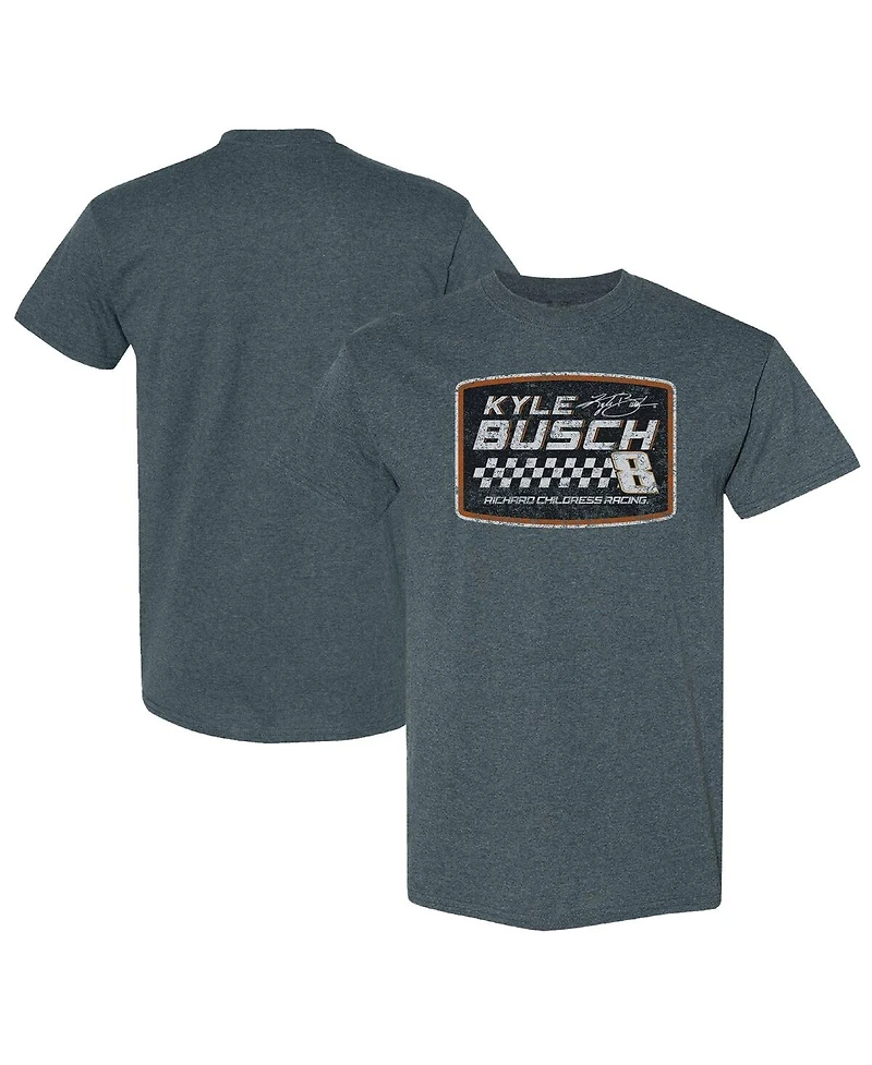 Richard Childress Racing Team Collection Men's Heather Navy Kyle Busch Vintage T-Shirt