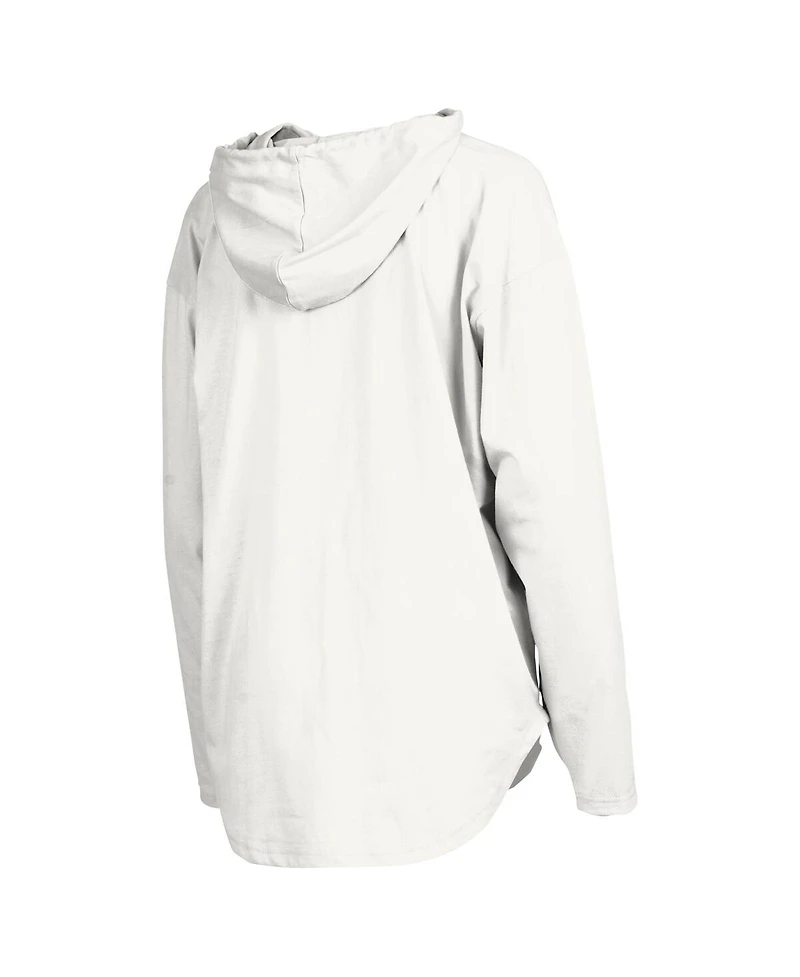Pressbox Women's White Oklahoma Sooners San Bruno Hoodie Long Sleeve T-Shirt