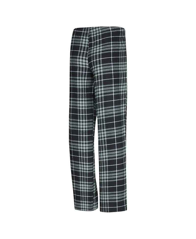 Concepts Sport Women's 2-Piece Black/Gray San Antonio Spurs Vector Top and Flannel Pants Sleep Set