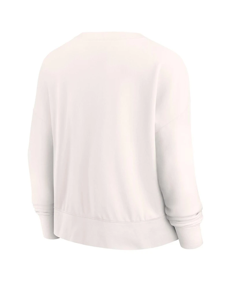 Fanatics Women's Cream Memphis Grizzlies Close the Game Pullover Sweatshirt