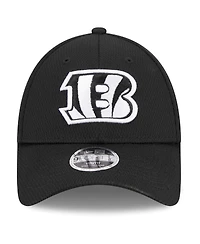 New Era Big Boys and Girls Black Cincinnati Bengals Main B-Dub 9FORTY Adjustable Hat