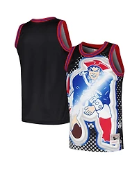 Mitchell & Ness Men's Black New England Patriots Big Face 7.0 Fashion Tank Top