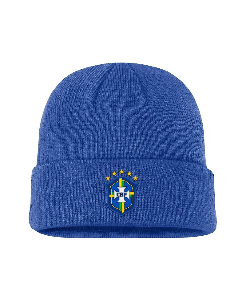 Nike Men's and Women's Royal Brazil National Team Terra Cuffed Knit Hat