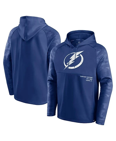 Fanatics Men's Blue Tampa Bay Lightning Shade Defender Raglan Pullover Hoodie