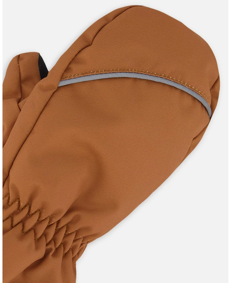Deux par Boy Winter Mittens Play Brown Sugar