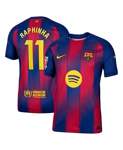 Nike Men's Raphinha Navy Barcelona 2025/26 Home Authentic Player Jersey