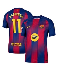 Nike Men's Raphinha Navy Barcelona 2025/26 Home Authentic Player Jersey