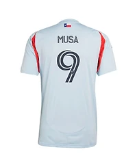 Adidas Men's Petar Musa Light Blue Fc Dallas 2025 The Inferno Kit Replica Player Jersey