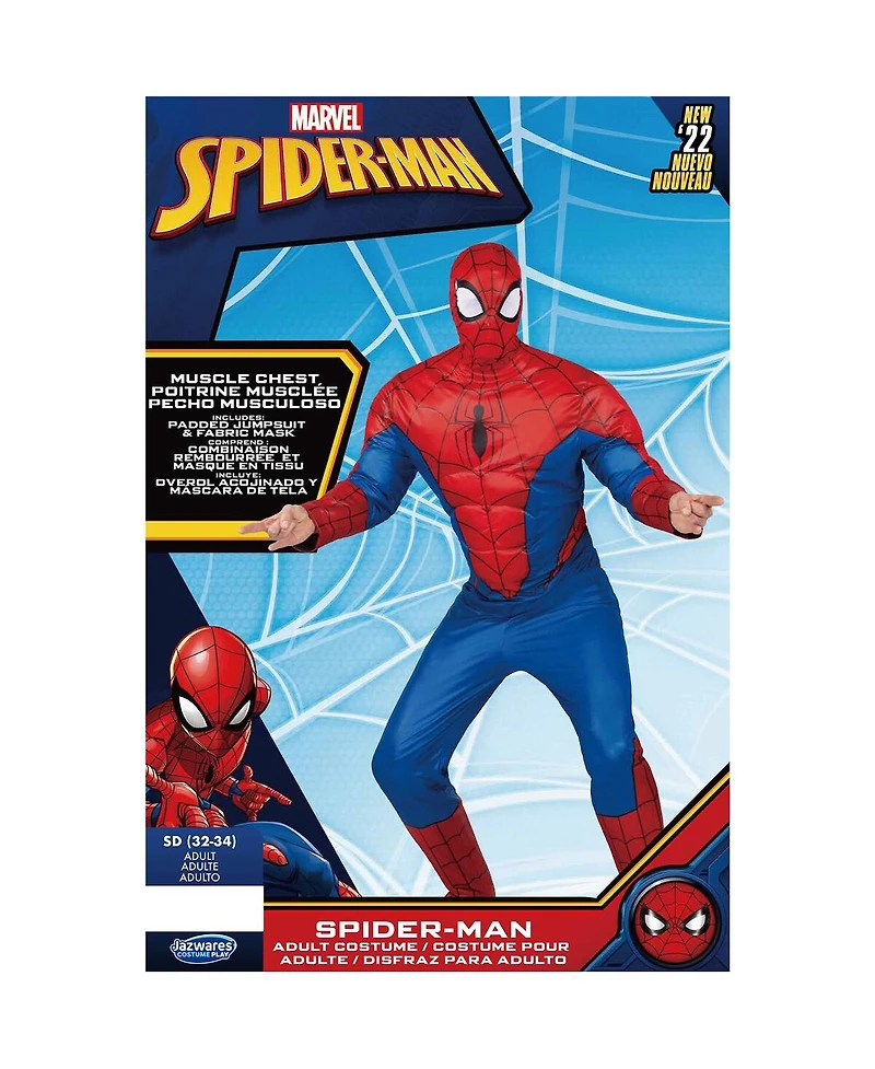 Jazwares Men's Spider-Man Costume with Mask