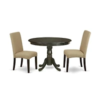 East West Furniture Dining Room Set Cappuccino
