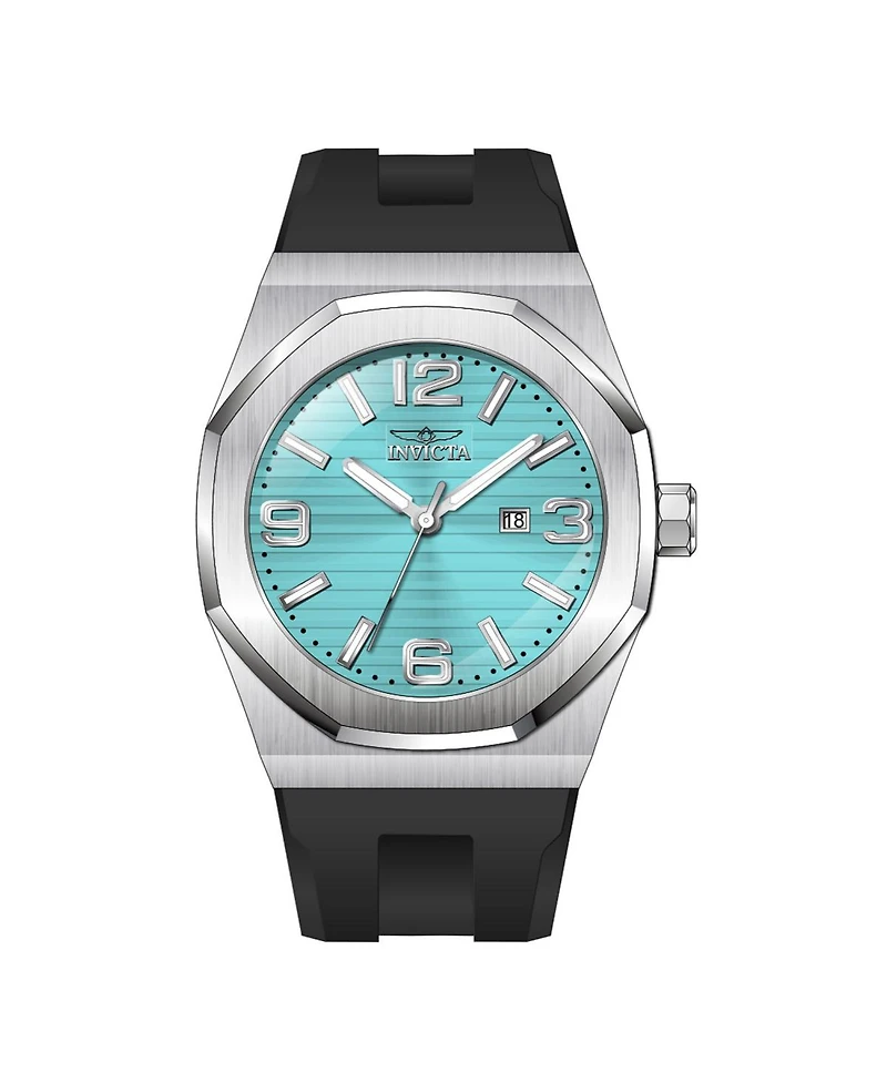 Invicta Men's 45773 Huracan Quartz 3 Hand Turquoise Dial Watch