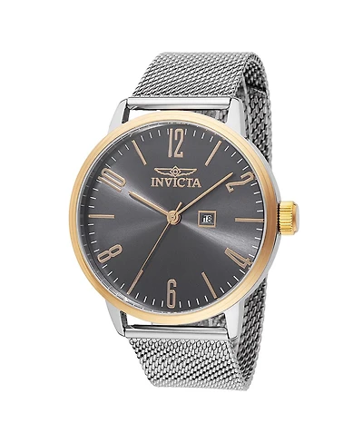 Invicta Men's 48938 Specialty Quartz 3 Hand Charcoal Dial Watch
