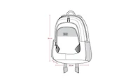 Deux par Deux Boy Little Kids Backpack Blue Gradient Dinosaur Print - Toddler|Child